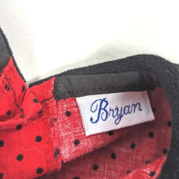 Vintage Bryan Dress Baby Girls Size 12m Red Polka Dot Christmas Holiday - Picture 5 of 5